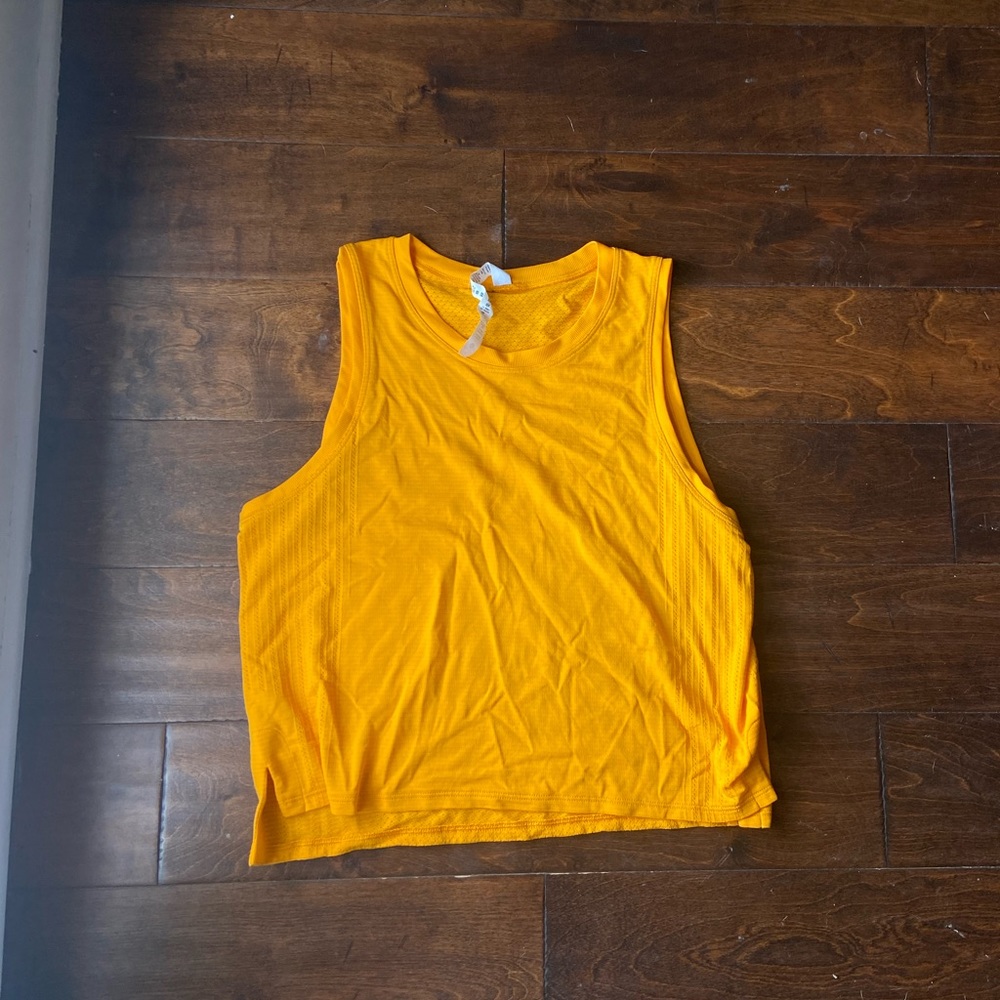 lululemon orange tank top